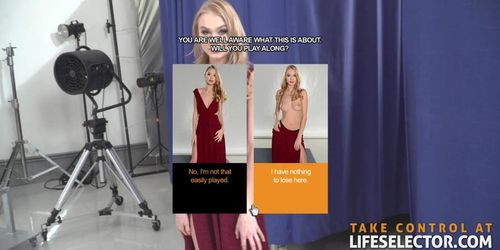Lesbian beauty contestant Nancy is willing to get fucked by a man in order