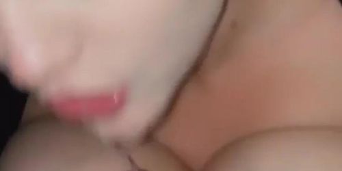 Huge tits bbw sucking big dick I found her at 2hookup.club