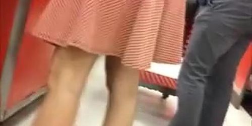 Upskirt at Target