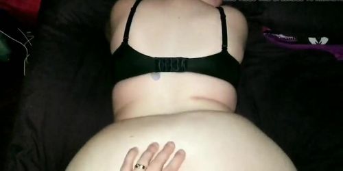 My favorite view. Doggy with pawg wife