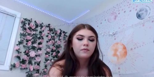 Camsoda - Aria Taylor Teen Masturbation at home