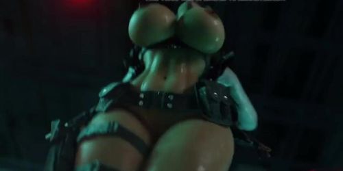 Resident Evil 3, Jill gets inseminated by tyrant by Rigid3D
