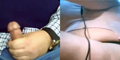 Guy cum fast seeing Antonella sit down in cam