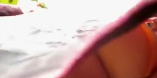 Upskirt on big butt chubby mom