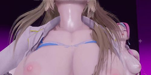 R18 MMD CHUNG HA - Snapping Strip Dance Ahri Akali Kaisa Eve