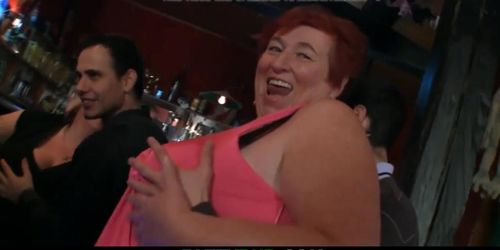 Huge tits bbw party in the bar (June Kelly, Falco White, Katerina Vojtova)