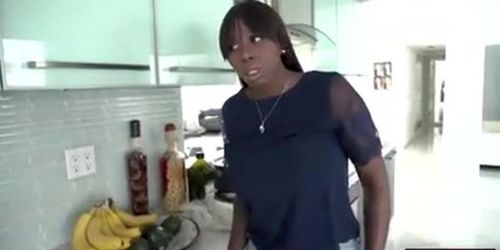 Large tits ebony stepmom made stepson feel better