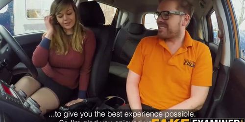 Curvy UK skank Madison Stuart banged at driving school car (? Madison)