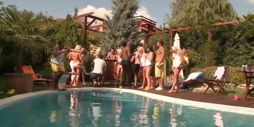Pool Party - (Full HD Film) (Star E. Knight, Mandy Bright, Titus Steel, Zafira May, Brigitte Fox, Dieter Von Stein)