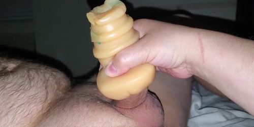 Pocket pussy making me cum