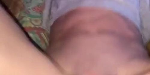 Riding that fist while trying her best not to cum