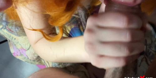 Girl Sensual Sucking Neighbor'S Dick, Riding Top And Orgasm