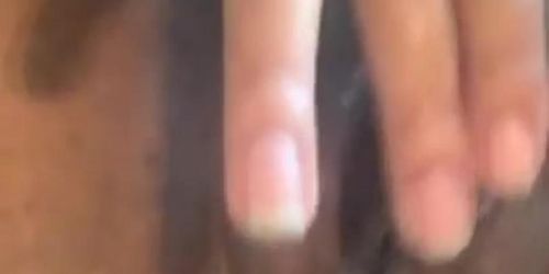 Ebony clit rubbing orgasm contractions at 28