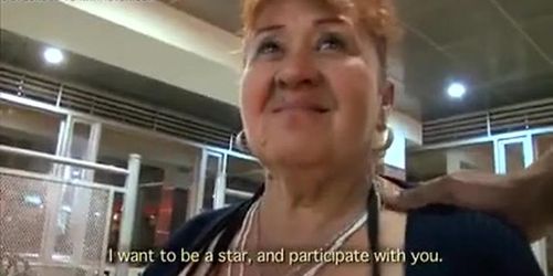 Fat White Grandma Gets Split Wide Open