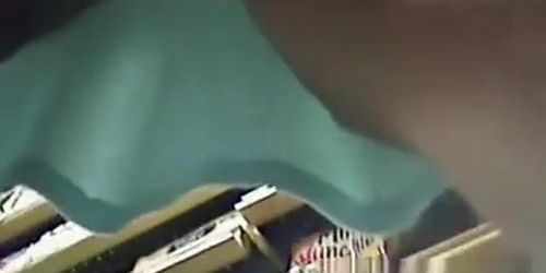 Upskirt in supermarket