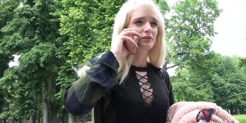 German Scout - Petite College Teen Real Public Pickup Fuck