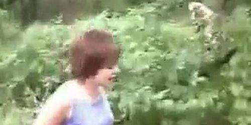pissing on a guy at a camp out in front of a crowd - Tnaflix.com