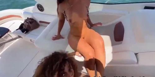 More at Doopvibes.com _ @KelsiMonroe Threesome Yacht Fucked