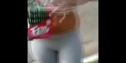 Cameltoe tit slip candy girl