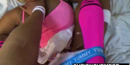 Extreme Neck Choking Cute Ebony Babe Hard Sex After Tennis (Daddy Dick)