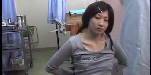 Slutty Jap girl gets her twat drilled during Gyno exam