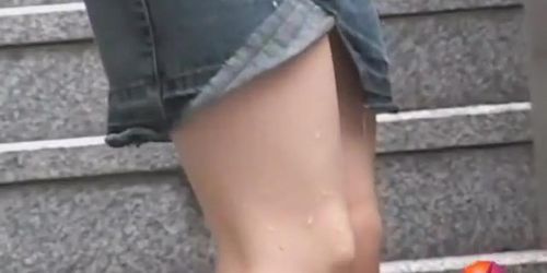 Young Japanese honey is having sharking meeting with handy fellow
