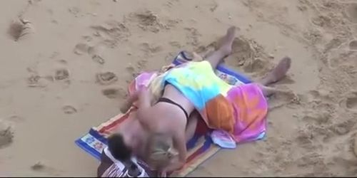 Blonde woman riding her man's cock