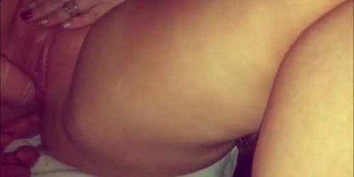 BBW with huge jugs masturbates and fucked in her squirting pussy