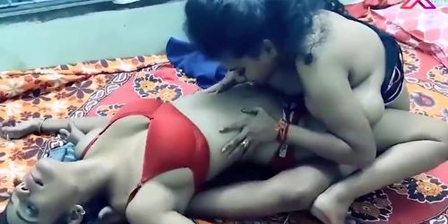 Indian Lesbian Bhabhi Pussy Licking and Fucking in Hindi