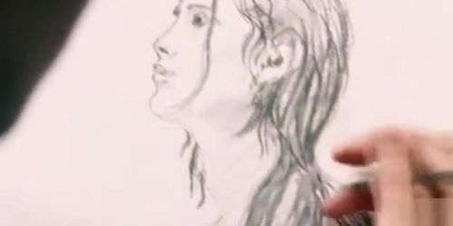Topless beauties in the grocery store get drawn