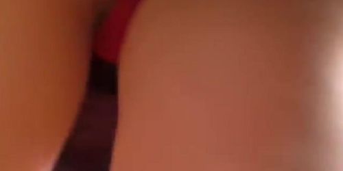 Sassy string upskirt