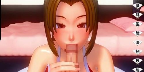 Flower Butterfly Wild Dance - 3D hentai KoF Parody, passionate POV with quivering orgasms