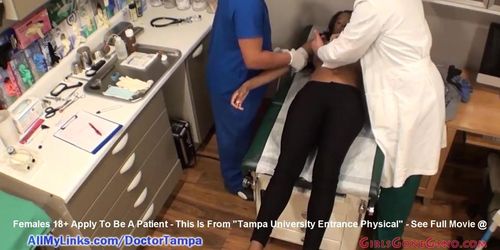 Misty rockwell’s student gyno exam by doctor from tampa on cam