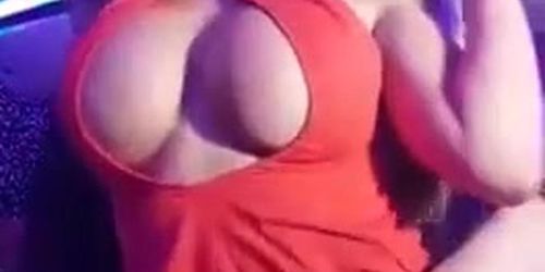 Girls Play With Tits In The Club