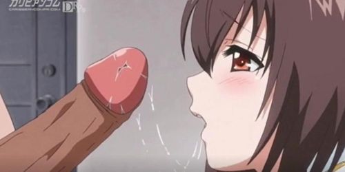 Petite Hentai Girl Blackmailed into First BLowjob (Anime Sex)