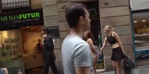 Naked Spanish slave disgraced in street