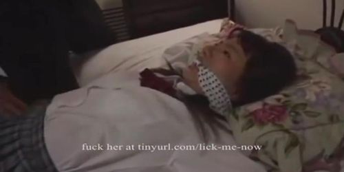 Asian Tied To Bed - Asian Schoolgirl Tied to Bed and Gagged - Tnaflix.com