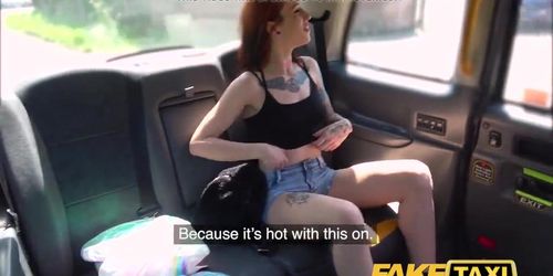 Fake Taxi Spanish tattooed redhead hottie horny for big dick (Lilyan Red)