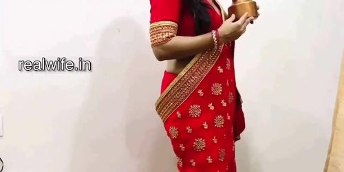 Bhabhi karwa chauth ke din padosi se chud gayi