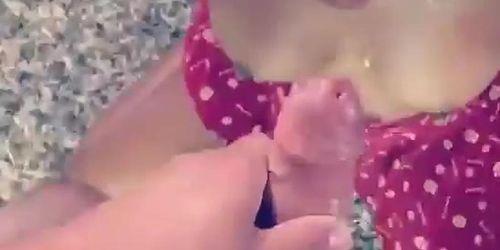 Uncut cock bust in black girls mouth (Uncut Dick)