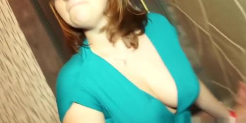 Real euro newbie visits public gloryhole