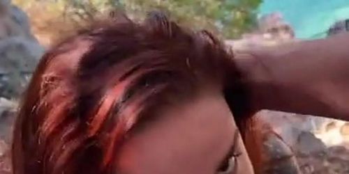 Sex near the nude beach and facial cumshot – KleoModel (KleoModel KleoModel)