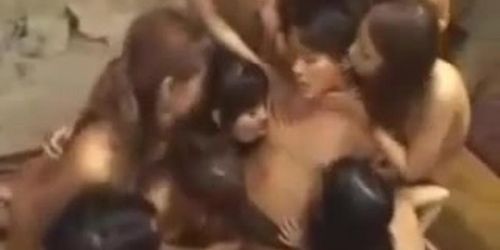 Asian Babes and 1 Guy Orgy (censored)