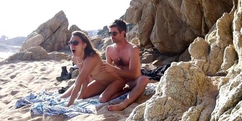 Couple Caught Having Sex at the Beach