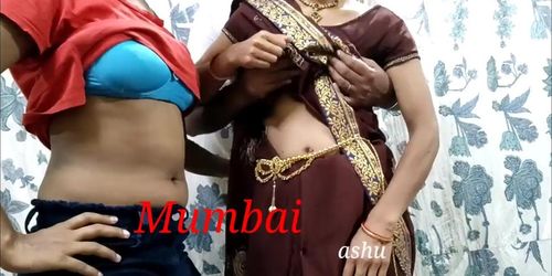 Indian threesome video, Mumbai Ashu sex video, anal sex (India Summers)