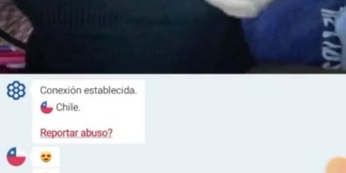 Latin girl flash boobs in videochat and makes m ...