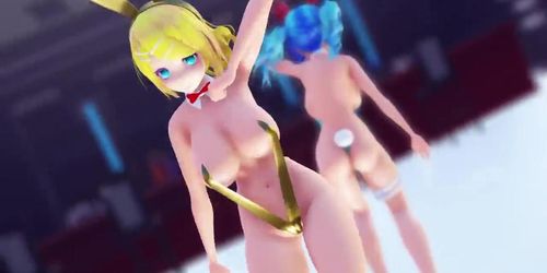 ?MMD?Gimme×Gimme?Rin×Miku?
