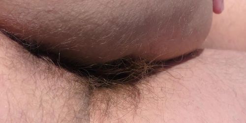Licking my wife’s hairy ass