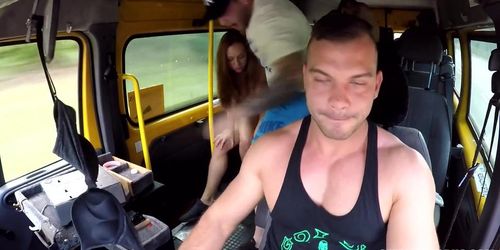 Gangbang bus Twins and Friend full video