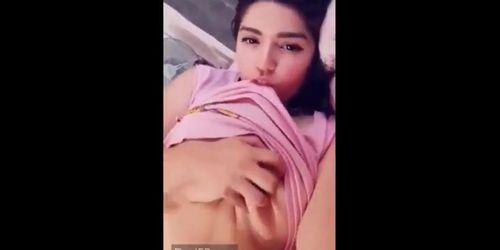 Beautiful Indian girl showing tits